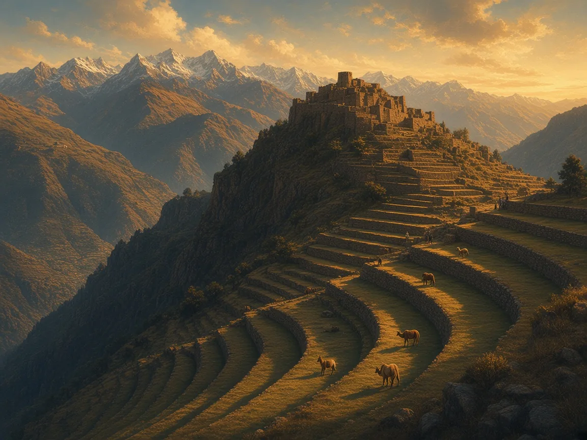 Illustration of Andean landscape