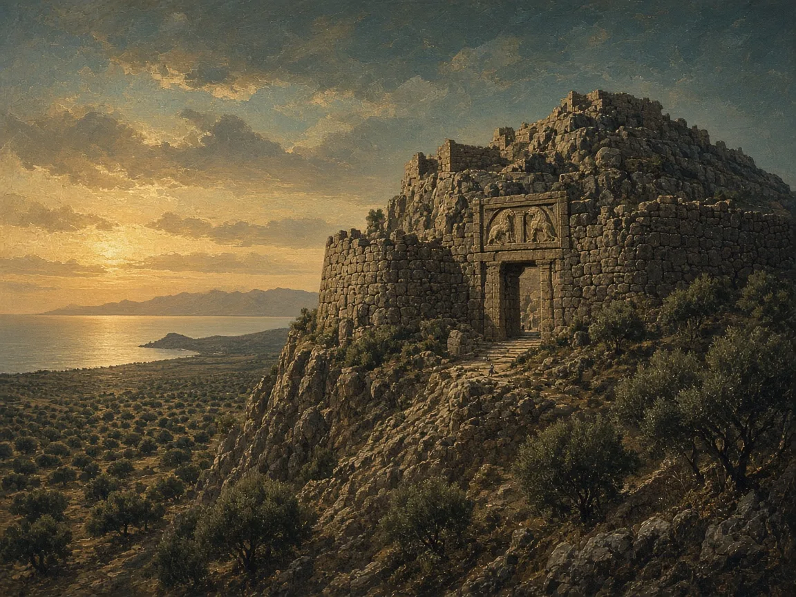 Illustration of Bronze Age landscape