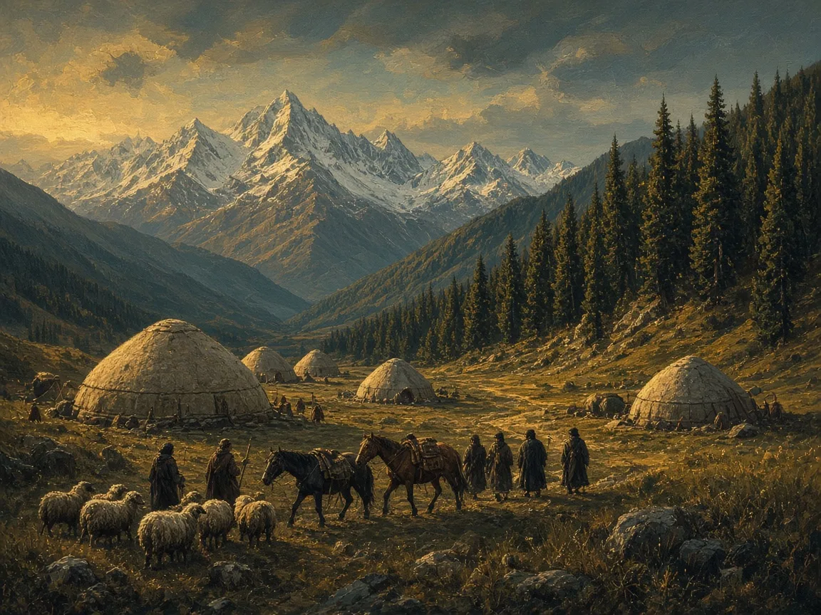 Illustration of Late Bronze Age landscape
