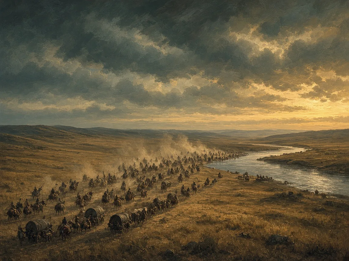 Illustration of Sarmatian / Hunnic landscape