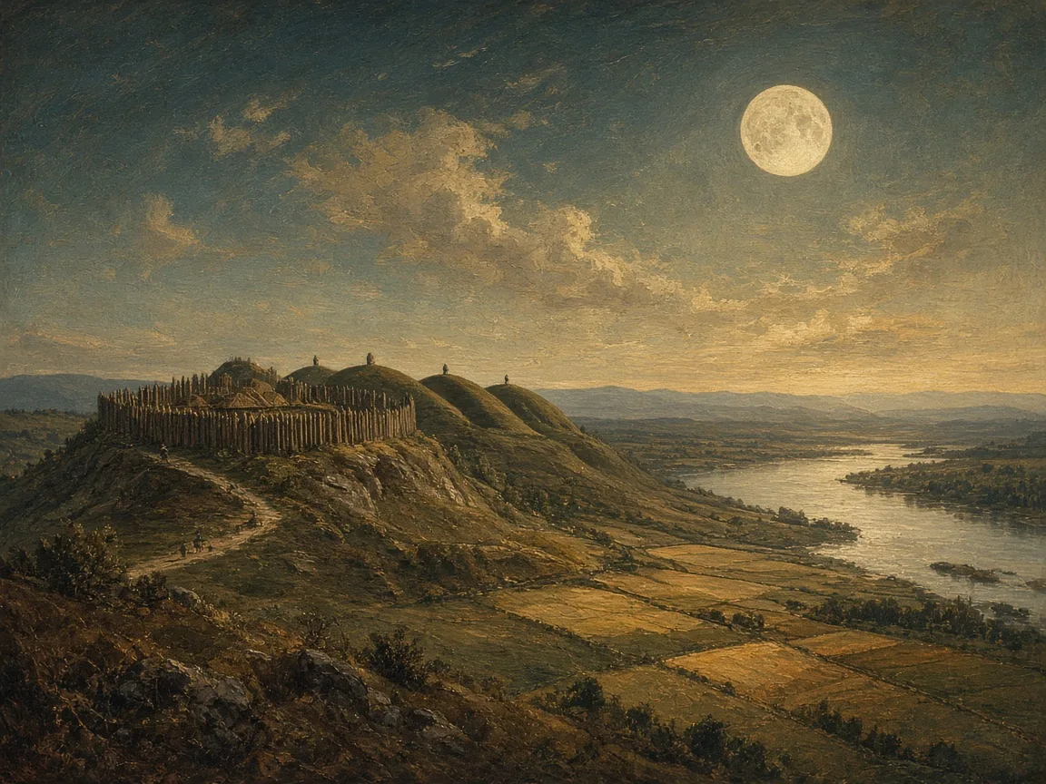 Illustration of Bronze Age landscape