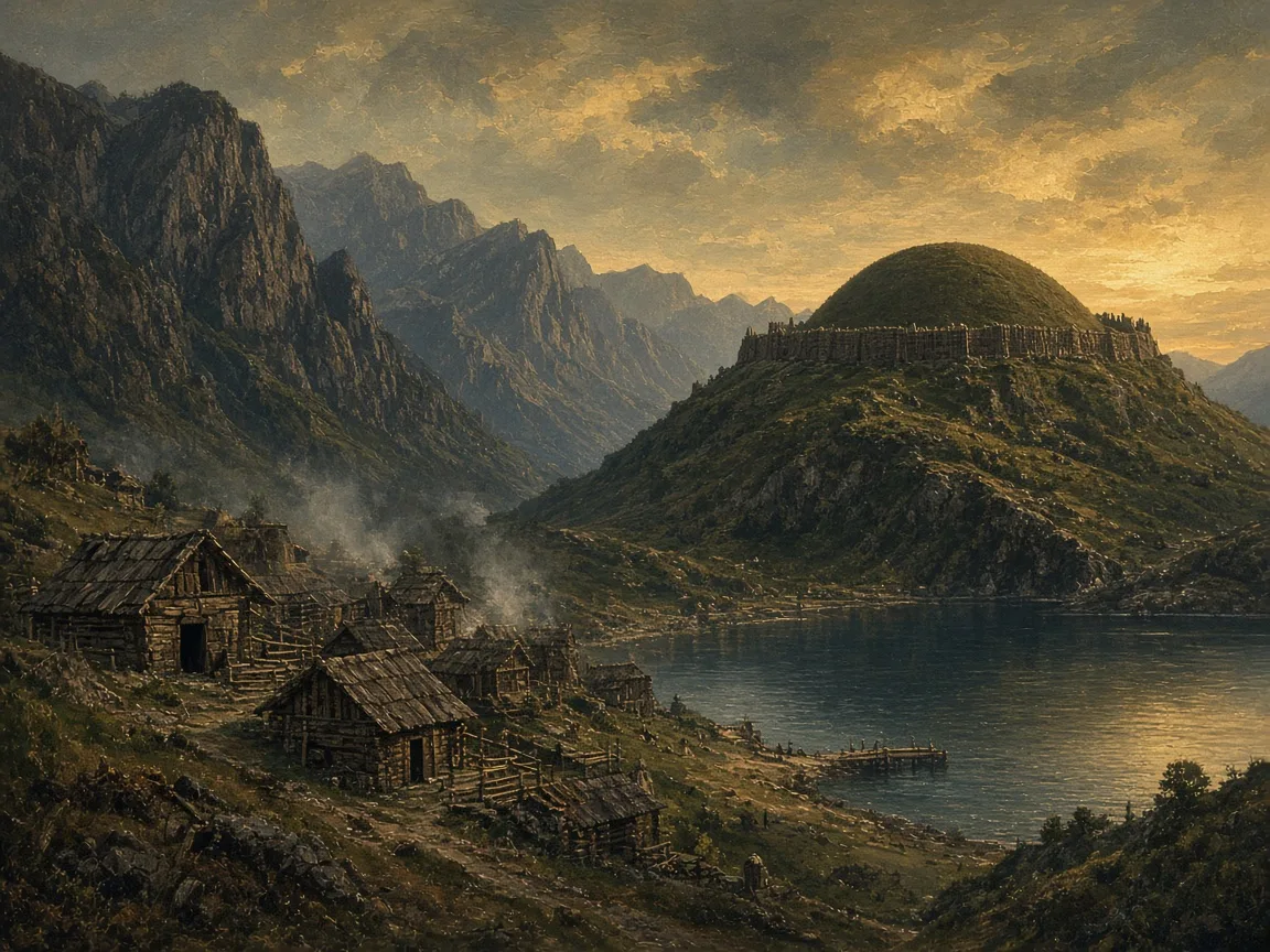 Illustration of Iron Age landscape