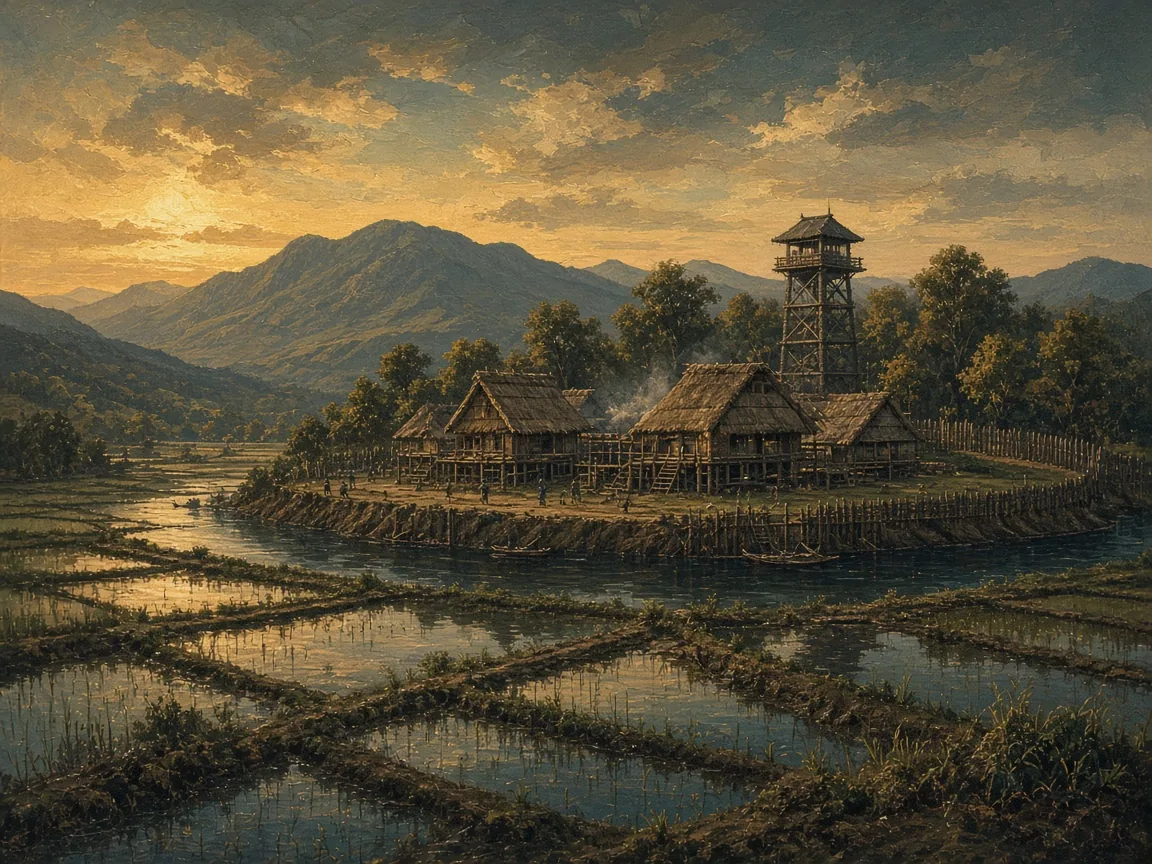 Illustration of Iron Age landscape