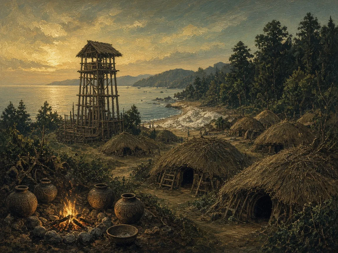 Illustration of Jomon landscape