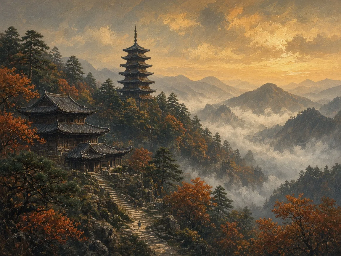 Illustration of Medieval landscape