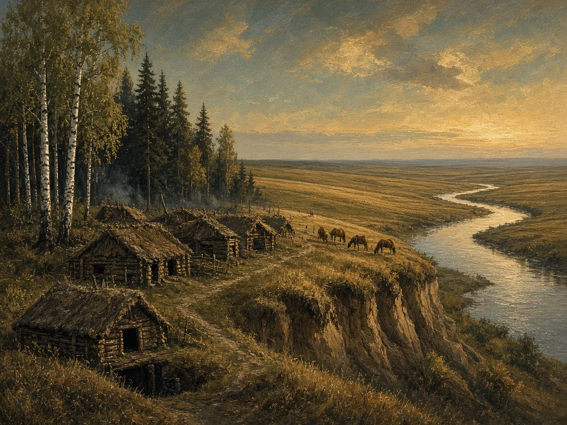 Illustration of Bronze Age landscape