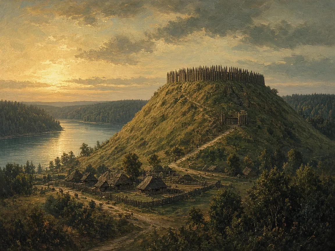 Illustration of Iron Age landscape
