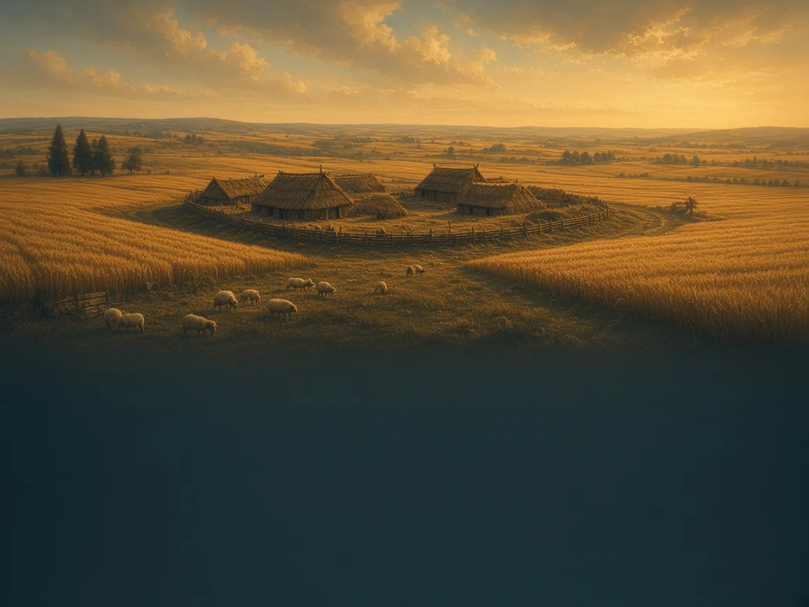 Illustration of Neolithic landscape