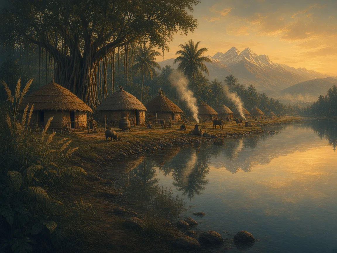 Illustration of Late Bronze Age landscape