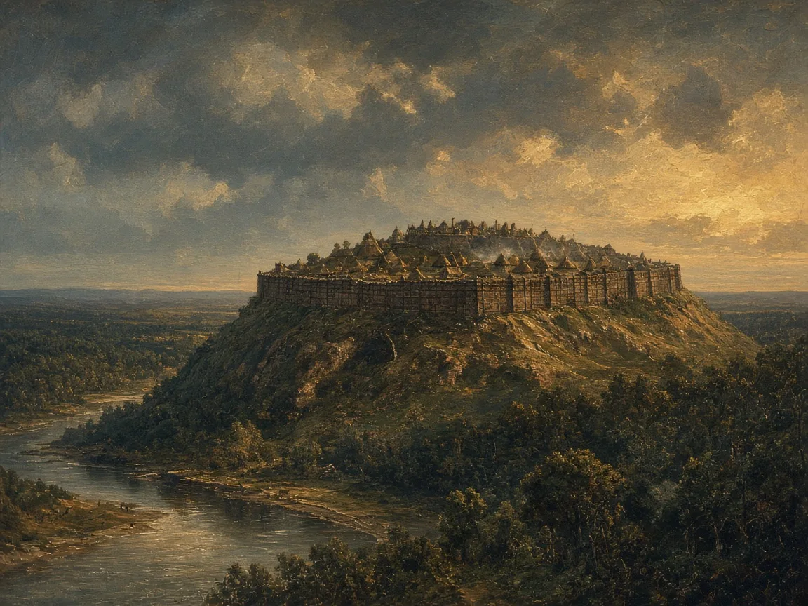 Illustration of Iron Age landscape