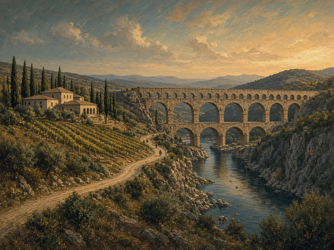 Illustration of Roman Period landscape