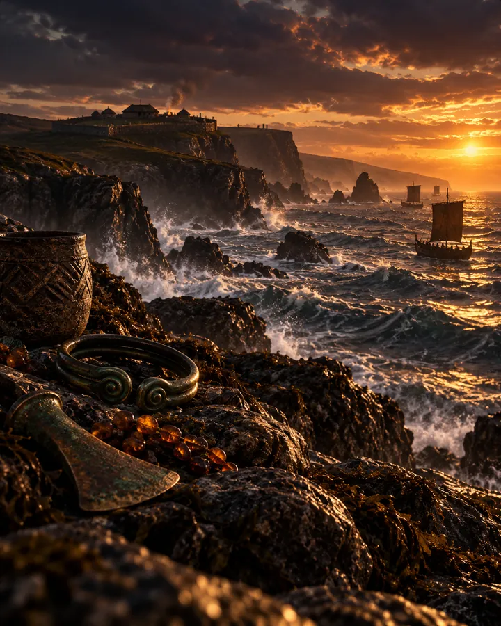 AI-generated illustration evoking the Atlantic Bronze Age period