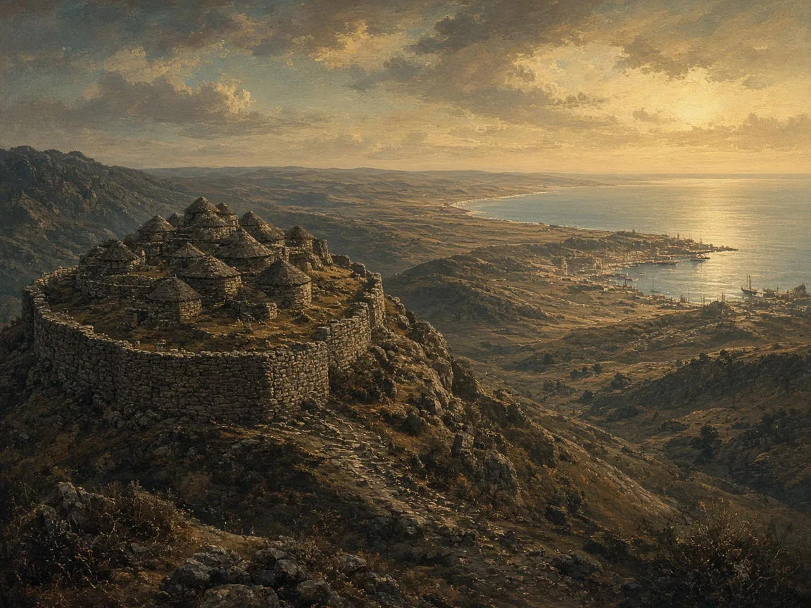 Illustration of Iron Age landscape